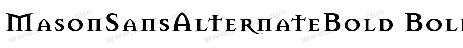 MasonSansAlternateBold Bold字体转换